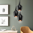 Matte Black Pendant Light Fixture, Gourd style, E26 Base, Steel Body, UL Listed Load image into Gallery viewer, Matte Black Pendant Light Fixture, Gourd style, E26 Base, Steel Body, UL Listed