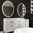 Oval LED Lighted Mirror, Touch Switch, Defogger and CCT Remembrance, Lunar Style Load image into Gallery viewer, Oval LED Lighted Mirror, Touch Switch, Defogger and CCT Remembrance, Lunar Style