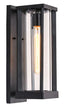 Load image into Gallery viewer, 1 Light Outdoor Wall Sconce, Black, Clear Glass, E26 Base, 1X60W, Wall Light Fixtures