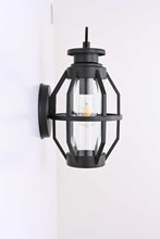 Load image into Gallery viewer, Wall Lamp Sconce for Garage Courtyard Corridor Hallway Doorway Porch Entryway Patio or Indoor, Outside Wall Light Fixture with Waterproof Shade, Matt Black