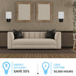 Load image into Gallery viewer, 1 - Light Bedside Wall Sconce Lighting with Adjustable LED Reading Light, Black Metal Finish w/ White Fabric Shade, W/ LED 1W 1USB, 2 Switchs &amp;1 Outlet, for Bedroom Living Room Hotels - LEDMyPlace