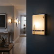 Load image into Gallery viewer, 1 - Light, Decorative ARC Wall Sconce Fixture, Brushed Nickel Finish with White glass shade, Dim: 9" W x 12"H x 5"E, Hallway Light Fixtures - LEDMyPlace
