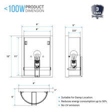 Load image into Gallery viewer, 1 - Light, Decorative ARC Wall Sconce Fixture, Brushed Nickel Finish with White glass shade, Dim: 9" W x 12"H x 5"E, Hallway Light Fixtures - LEDMyPlace
