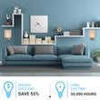 Load image into Gallery viewer, 1 - Light, Decorative Wall Sconces Light with 1 Switch, 1 USB, 1 Type C &amp; 1 Outlet, Satin Nickel Finish w/ White shade, Wall Mounted Lamps for Home Hotel Corridor Restaurant - LEDMyPlace