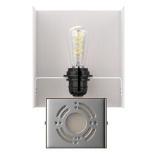 Load image into Gallery viewer, 1 - Light, Decorative Wall Sconces Light with 1 Switch, 1 USB, 1 Type C &amp; 1 Outlet, Satin Nickel Finish w/ White shade, Wall Mounted Lamps for Home Hotel Corridor Restaurant - LEDMyPlace