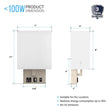 Load image into Gallery viewer, 1 - Light, Decorative Wall Sconces Light with 1 Switch, 1 USB, 1 Type C &amp; 1 Outlet, Satin Nickel Finish w/ White shade, Wall Mounted Lamps for Home Hotel Corridor Restaurant - LEDMyPlace
