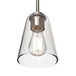 Load image into Gallery viewer, 1 - Light Flared Shape Pendant Lighting Fixture with Clear Glass Shade, E26 Base, UL Listed for Damp Location - LEDMyPlace