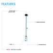 Load image into Gallery viewer, 1 - Light Flared Shape Pendant Lighting Fixture with Clear Glass Shade, E26 Base, UL Listed for Damp Location - LEDMyPlace