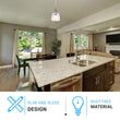 Load image into Gallery viewer, 1 - Light Island Pendant Light, Brushed Nickel Finish with Clear Glass Shade – E26 Base, UL Listed - LEDMyPlace
