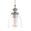 Load image into Gallery viewer, 1 - Light Island Pendant Light, Brushed Nickel Finish with Clear Glass Shade – E26 Base, UL Listed - LEDMyPlace