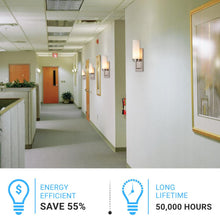 Load image into Gallery viewer, 1 - Light, LED Wall Sconce Light, Brushed Nickel with Opal Glass Shade, Decorative Wall Lamp, Hallway Light Fixtures, Dim: W4.6"xH15"xE3.5" - LEDMyPlace