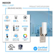Load image into Gallery viewer, 1 - Light, LED Wall Sconce Light, Brushed Nickel with Opal Glass Shade, Decorative Wall Lamp, Hallway Light Fixtures, Dim: W4.6"xH15"xE3.5" - LEDMyPlace