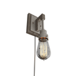 Load image into Gallery viewer, 1 - Light, Modern - Farmhouse Style LED Wall Sconce Indoor, 120v, Metal + Clear Glass, Brushed Nickel Finish - LEDMyPlace