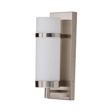 Load image into Gallery viewer, 1 - Light, Oil Rubbed Bronze/Satin Nickel Finish Wall Sconce with White Glass shade, Wall Mounted Lamps for Home Hotel Corridor Restaurant - LEDMyPlace