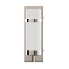 Load image into Gallery viewer, 1 - Light, Oil Rubbed Bronze/Satin Nickel Finish Wall Sconce with White Glass shade, Wall Mounted Lamps for Home Hotel Corridor Restaurant - LEDMyPlace