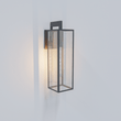 Load image into Gallery viewer, 1 - Light, Outdoor Wall Light, E26 Socket 1X60W, Matte Black, 25" H x 7" W. Extends 10" from the wall, Clear Glass Panels - LEDMyPlace