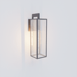 Load image into Gallery viewer, 1 - Light, Outdoor Wall Light, E26 Socket 1X60W, Matte Black, 25" H x 7" W. Extends 10" from the wall, Clear Glass Panels - LEDMyPlace
