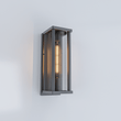 Load image into Gallery viewer, 1 Light Outdoor Wall Sconce, Black, Clear Glass, E26 Base, 1X60W, Wall Light Fixtures - LEDMyPlace