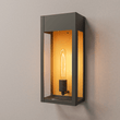 Load image into Gallery viewer, 1 - Light, Outdoor Wall Sconce Light, Outdoor Lantern, E26 Socket 1X60W, Clear Glass Panels, Matte Black, 18" H x 7 1/2" W, Extends 5 1/2" from the wall - LEDMyPlace