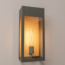 Load image into Gallery viewer, 1 - Light, Outdoor Wall Sconce Light, Outdoor Lantern, E26 Socket 1X60W, Clear Glass Panels, Matte Black, 18" H x 7 1/2" W, Extends 5 1/2" from the wall - LEDMyPlace