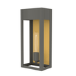 Load image into Gallery viewer, 1 - Light, Outdoor Wall Sconce Light, Outdoor Lantern, E26 Socket 1X60W, Clear Glass Panels, Matte Black, 18" H x 7 1/2" W, Extends 5 1/2" from the wall - LEDMyPlace