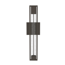 Load image into Gallery viewer, 1 - Light, Outdoor Wall Sconce Light, Wall Mount Lantern, 1X60W, GU10 Base, Clear Seedy Glass, a Protective Clear Acrylic Cylinder, Bronze 28 1/2" H x 4" W, Extends 4" from the wall - LEDMyPlace