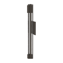 Load image into Gallery viewer, 1 - Light, Outdoor Wall Sconce Light, Wall Mount Lantern, 1X60W, GU10 Base, Clear Seedy Glass, a Protective Clear Acrylic Cylinder, Bronze 28 1/2" H x 4" W, Extends 4" from the wall - LEDMyPlace
