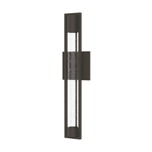 Load image into Gallery viewer, 1 - Light, Outdoor Wall Sconce Light, Wall Mount Lantern, 1X60W, GU10 Base, Clear Seedy Glass, a Protective Clear Acrylic Cylinder, Bronze 28 1/2" H x 4" W, Extends 4" from the wall - LEDMyPlace