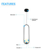 Load image into Gallery viewer, 1 - Light, Single Bell Pendant Chandelier, 9W, 3000K, Matte Black Body Finish, Dimmable - LEDMyPlace