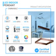 Load image into Gallery viewer, 1 - Light, Square Chandelier Lighting in Brushed Brown Body Finish, 70W, 3000K(warm white), 5200LM, Dimmable, 5 Years Warranty - LEDMyPlace