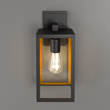 Load image into Gallery viewer, 1 - Light, Wall Mount Light with Clear Glass, Black, Wall Lamp for Outside House - 14.6"L x 15.5"W x 35"H - LEDMyPlace