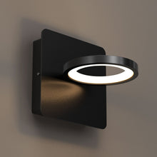Load image into Gallery viewer, 1-Ring Light, LED Wall Sconce Lighting Fixture, 8W, 3000K Warm White, 290LM, 120V Dimmable, For Bedroom Living Room Hallway Hotels