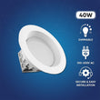Load image into Gallery viewer, 10 Inch Commercial LED Recessed Lighting, 40W, 3000LM, 5000K Daylight Recessed Lighting w/Junction Box, Dimmable, ETL, Energy Star Listed - LEDMyPlace