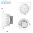 Load image into Gallery viewer, 10 Inch Commercial LED Recessed Lighting, 40W, 3000LM, 5000K Daylight Recessed Lighting w/Junction Box, Dimmable, ETL, Energy Star Listed - LEDMyPlace