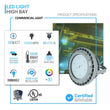 Load image into Gallery viewer, 100 Watt LED Explosion Proof Round High Bay Light, C Series, Dimmable, 5000K, 13500LM, AC100 - 277V, IP66, Hazardous Location Lighting Fixtures - LEDMyPlace