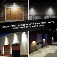 Load image into Gallery viewer, 100W LED Wall Pack with Dusk to Dawn Photocell, 5700K, 14900LM, AC120 - 277V, Waterproof, UL &amp; DLC Listed - LEDMyPlace