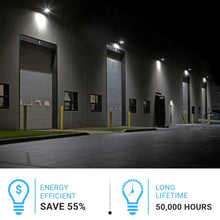 Load image into Gallery viewer, 100W LED Wall Pack with Dusk to Dawn Photocell, 5700K, 14900LM, AC120 - 277V, Waterproof, UL &amp; DLC Listed - LEDMyPlace