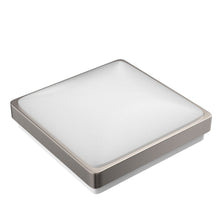 Load image into Gallery viewer, 11 in. Square Single Ring Flush Mount Ceiling Light, 1050LM, Power 15W, AC120V, 4000K Dimmable Brushed Nickel, Hallway Light Fixture - LEDMyPlace