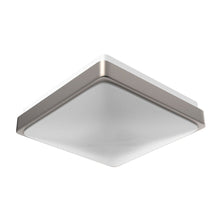 Load image into Gallery viewer, 11 in. Square Single Ring Flush Mount Ceiling Light, 1050LM, Power 15W, AC120V, 4000K Dimmable Brushed Nickel, Hallway Light Fixture - LEDMyPlace