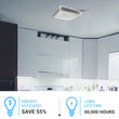 Load image into Gallery viewer, 11 in. Square Single Ring Flush Mount Ceiling Light, 1050LM, Power 15W, AC120V, 4000K Dimmable Brushed Nickel, Hallway Light Fixture - LEDMyPlace