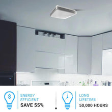 Load image into Gallery viewer, 11 in. Square Single Ring Flush Mount Ceiling Light, 1050LM, Power 15W, AC120V, 4000K Dimmable Brushed Nickel, Hallway Light Fixture - LEDMyPlace