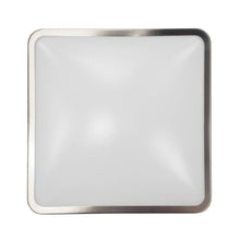 Load image into Gallery viewer, 11 in. Square Single Ring Flush Mount Ceiling Light, 1050LM, Power 15W, AC120V, 4000K Dimmable Brushed Nickel, Hallway Light Fixture - LEDMyPlace