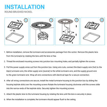 Load image into Gallery viewer, 11 in. Square Single Ring Flush Mount Ceiling Light, 1050LM, Power 15W, AC120V, 4000K Dimmable Brushed Nickel, Hallway Light Fixture - LEDMyPlace