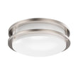 Load image into Gallery viewer, 12 Inch Dimmable LED Flush Mount Ceiling Lights, Double Ring, 18W 1050LM, 3000K/4000K /5000K Changeable Ceiling Lights, Brushed Nickel Finish Ceiling Lamp For Kitchen Hallway Bedroom Laundry - LEDMyPlace