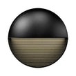 Load image into Gallery viewer, 12W, Decorative LED Outdoor Wall Sconce, Half Round, Dimmable, ETL Listed, Frosted Glass Shade, Wet Location, 3000K/5000K, Deck Rail Lighting, Black - LEDMyPlace