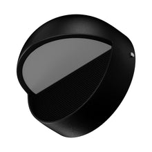 Load image into Gallery viewer, 12W, Decorative LED Outdoor Wall Sconce, Half Round, Dimmable, ETL Listed, Frosted Glass Shade, Wet Location, 3000K/5000K, Deck Rail Lighting, Black - LEDMyPlace