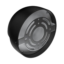 Load image into Gallery viewer, 12W, Decorative LED Outdoor Wall Sconce, Half Round, Dimmable, ETL Listed, Frosted Glass Shade, Wet Location, 3000K/5000K, Deck Rail Lighting, Black - LEDMyPlace