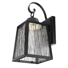 Load image into Gallery viewer, 12W LED Outdoor Wall Lantern Fixture with Water Glass Shade, 4000K (Cool White), Dimmable, ETL Listed - LEDMyPlace