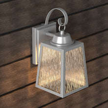 Load image into Gallery viewer, 12W LED Outdoor Wall Lantern Fixture with Water Glass Shade, 4000K (Cool White), Dimmable, ETL Listed - LEDMyPlace