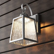 Load image into Gallery viewer, 12W LED Outdoor Wall Lantern Fixture with Water Glass Shade, 4000K (Cool White), Dimmable, ETL Listed - LEDMyPlace